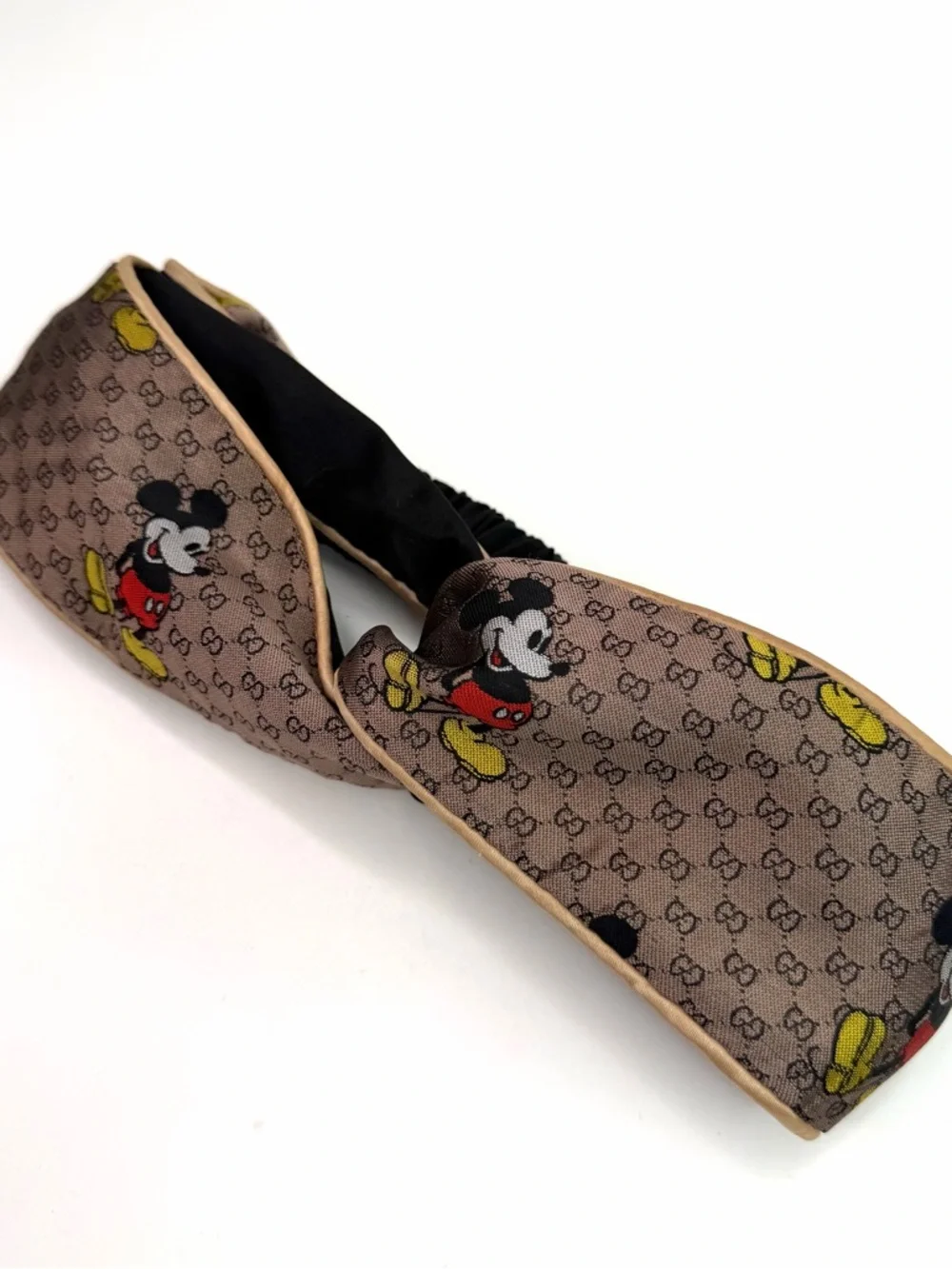 Gucci X Disney Brown Mickey Mouse Twist Knot Limited Edition Headband - Picture 9 of 9